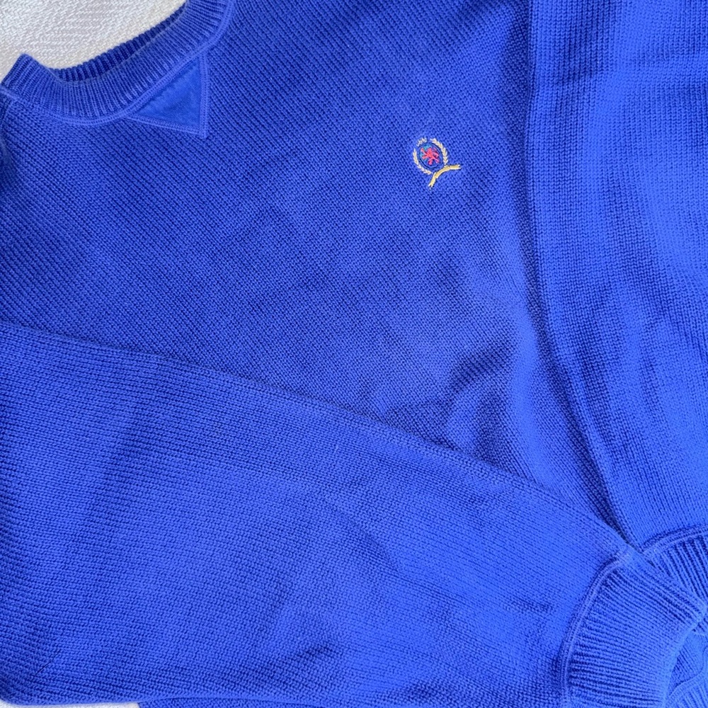 Vintage Tommy Hilfiger Royal Blue Crewneck Sweater
